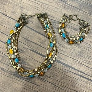 Premier Designs Necklace & Bracelet Set